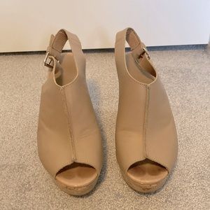 Leather Wedge Sandal Made in Spain